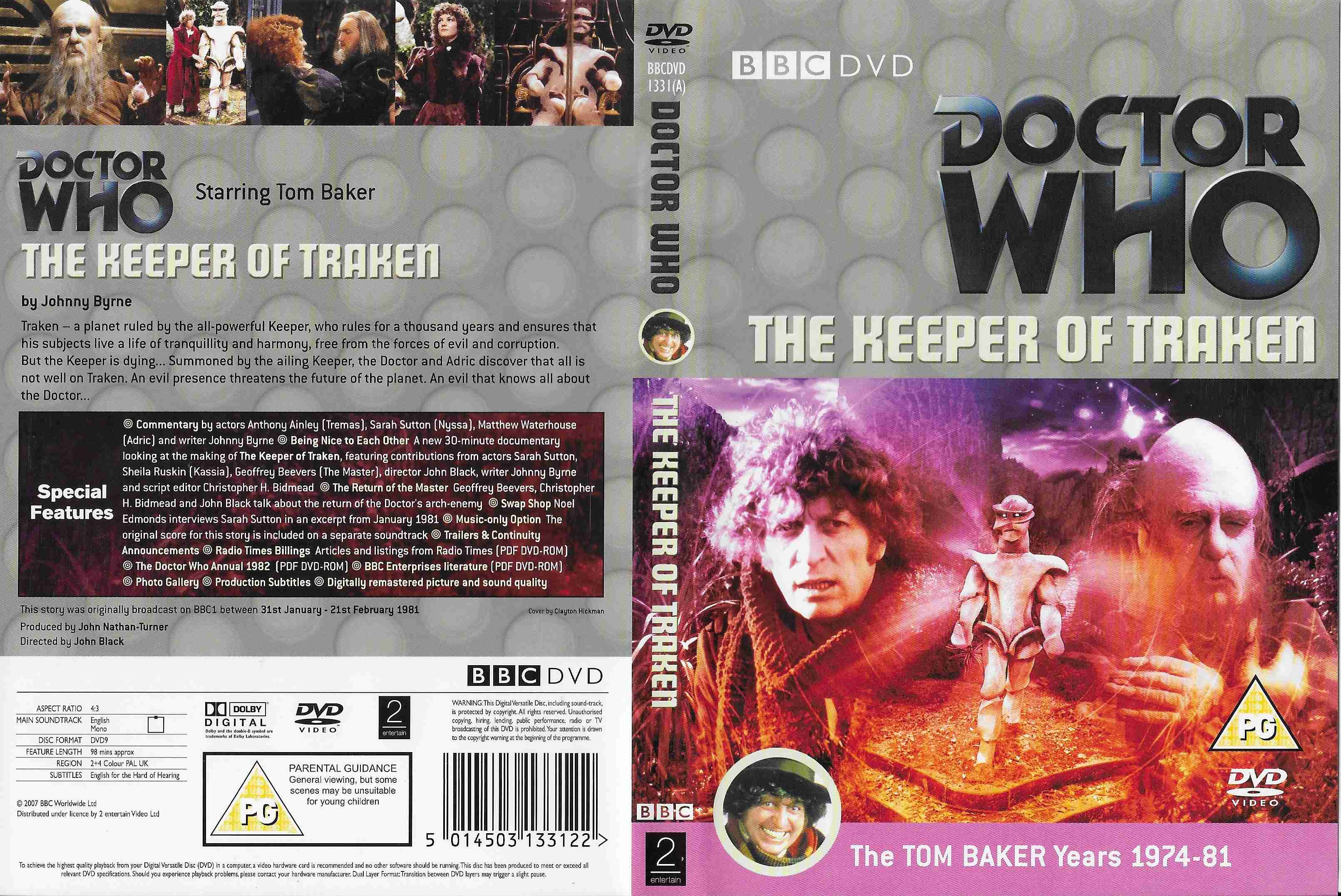 Picture of BBCDVD 1331A Doctor Who - The keeper of Tracken by artist Johnny Byrne from the BBC records and Tapes library